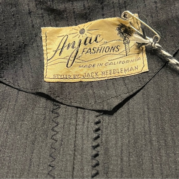 Vintage Black Long Sleeve Dress - Picture 5 of 5